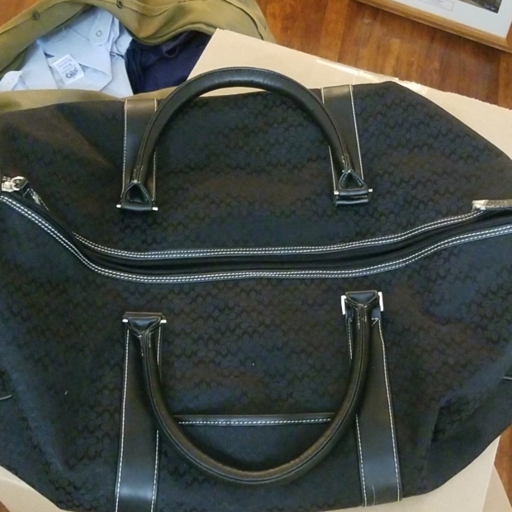 Black overnight bag